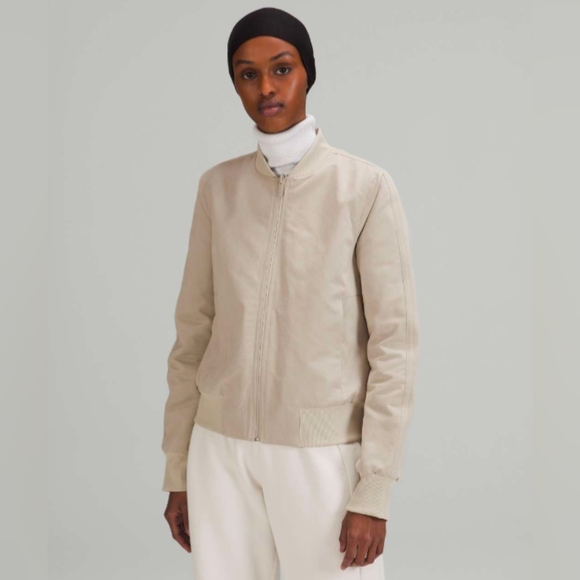 Lululemon Non-Stop Cotton Bomber Jacket size 6 - Picture 2 of 10